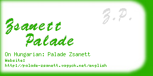 zsanett palade business card